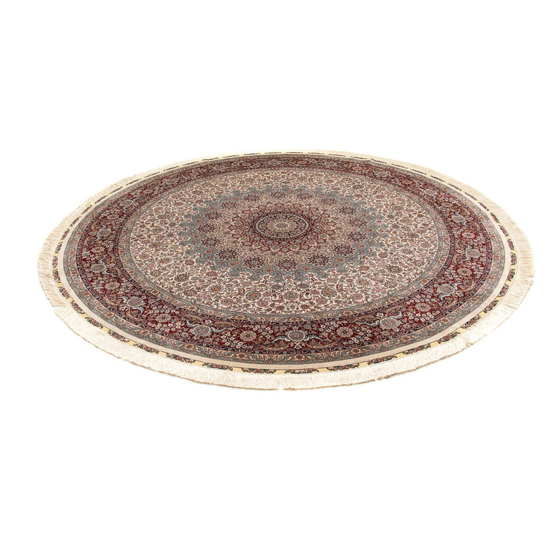Tappeto orientale - Hereke rotondo  - 215 x 215 cm - marrone chiaro