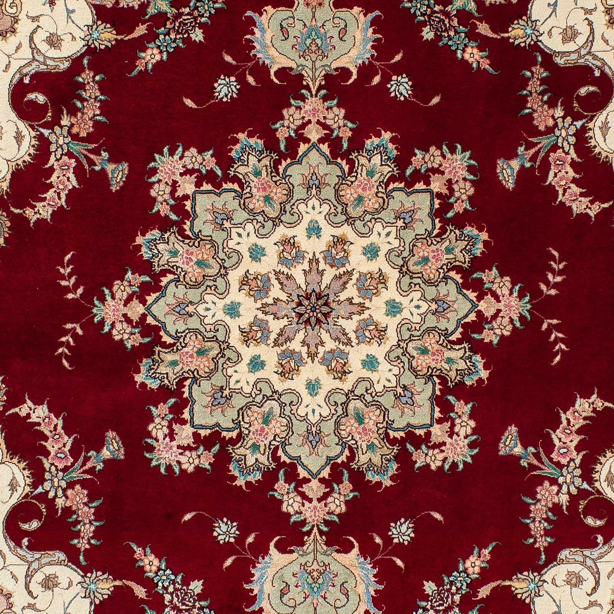 Tappeto Persero - Tabriz - Reale - 204 x 153 cm - rosso scuro