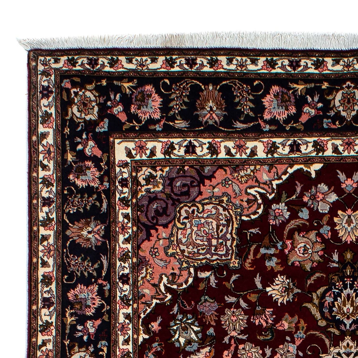 Tappeto Persero - Tabriz - Reale - 214 x 153 cm - rosso scuro