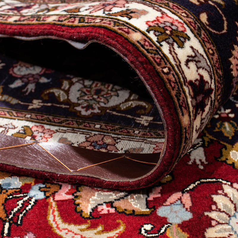 Tappeto Persero - Tabriz - Reale - 214 x 153 cm - rosso scuro