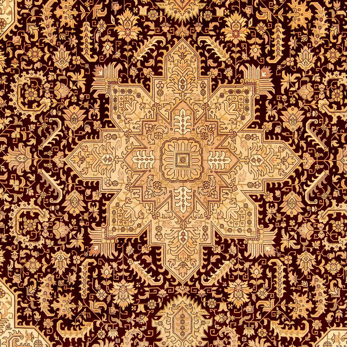 Tappeto Persero - Tabriz - Reale - 346 x 245 cm - marrone chiaro