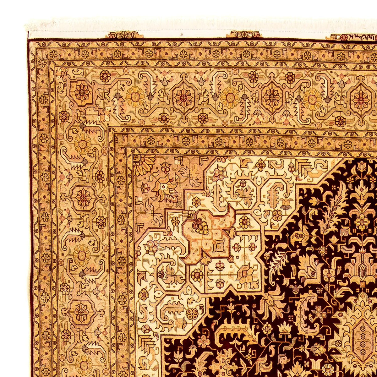 Tappeto Persero - Tabriz - Reale - 346 x 245 cm - marrone chiaro