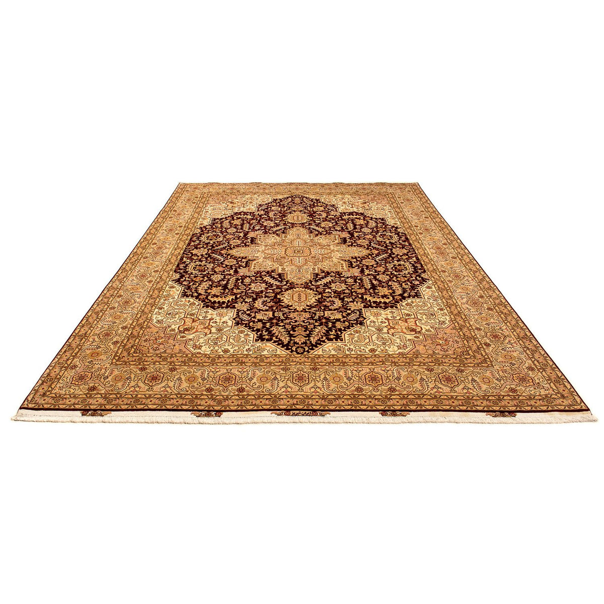 Tappeto Persero - Tabriz - Reale - 346 x 245 cm - marrone chiaro