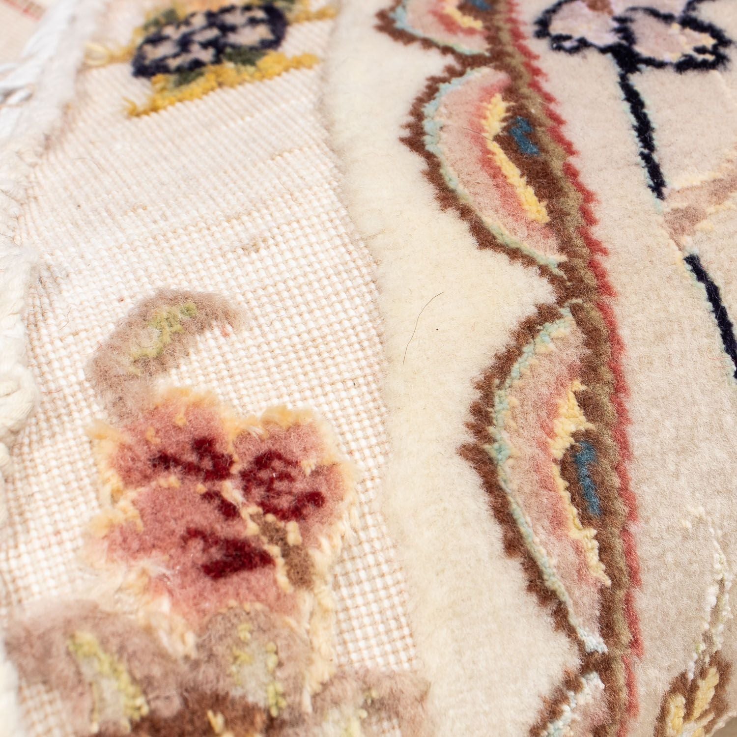 Tappeto Persero - Tabriz - Reale rotondo  - 207 x 207 cm - beige
