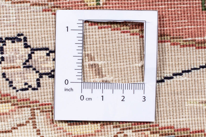 Tappeto Persero - Tabriz - Reale rotondo  - 207 x 207 cm - beige