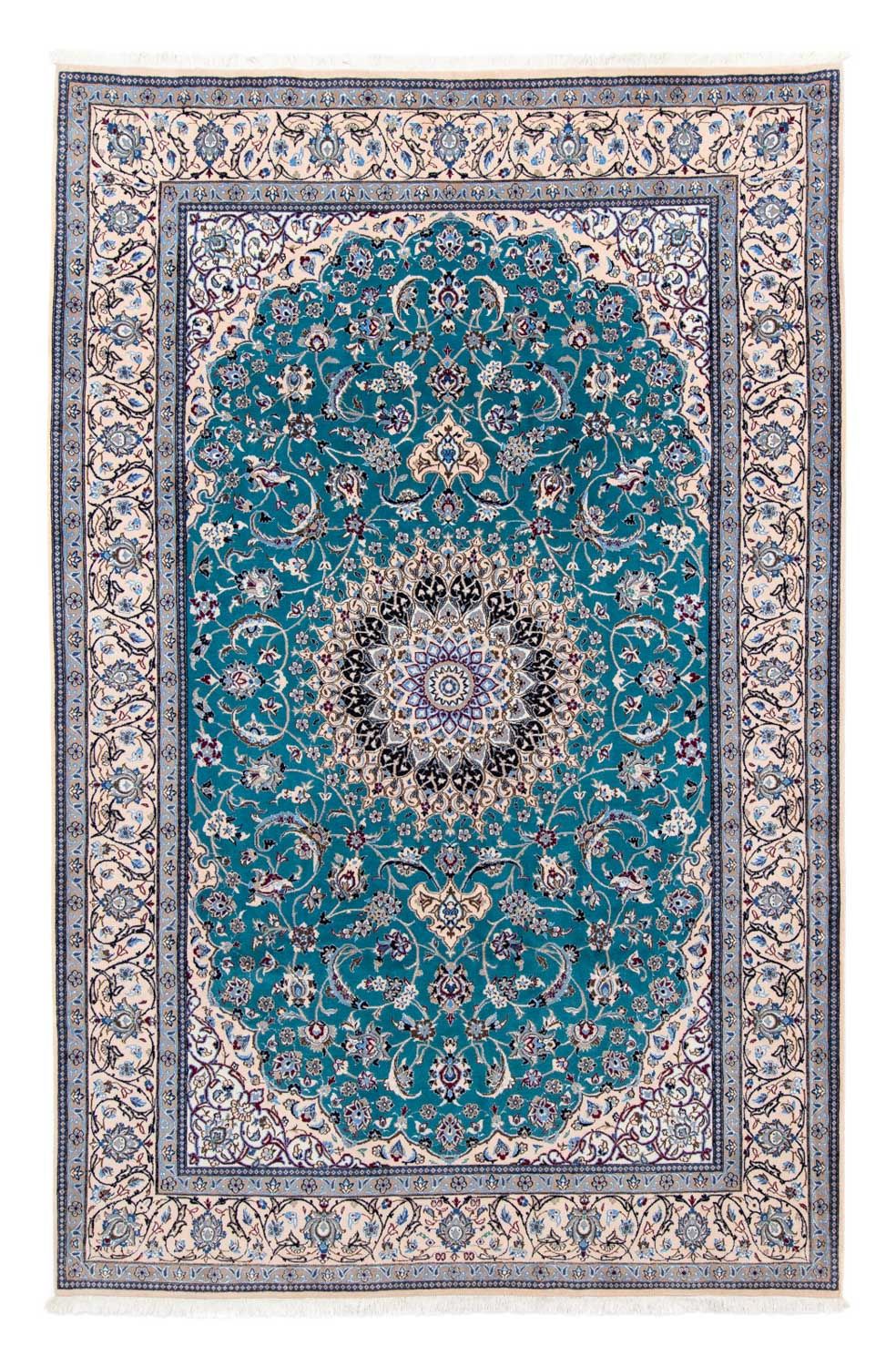Tappeto Persero - Nain - Premio - 305 x 201 cm - blu mare