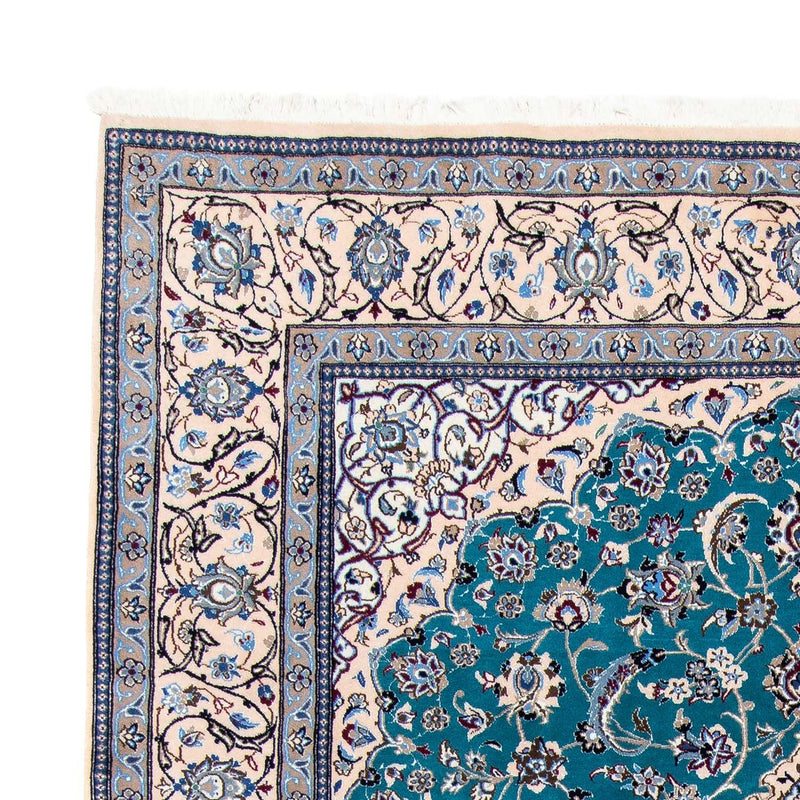Tappeto Persero - Nain - Premio - 305 x 201 cm - blu mare