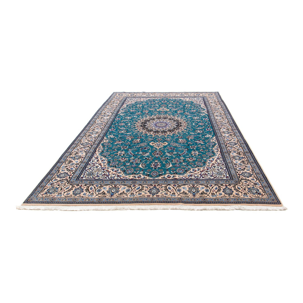 Tappeto Persero - Nain - Premio - 305 x 201 cm - blu mare