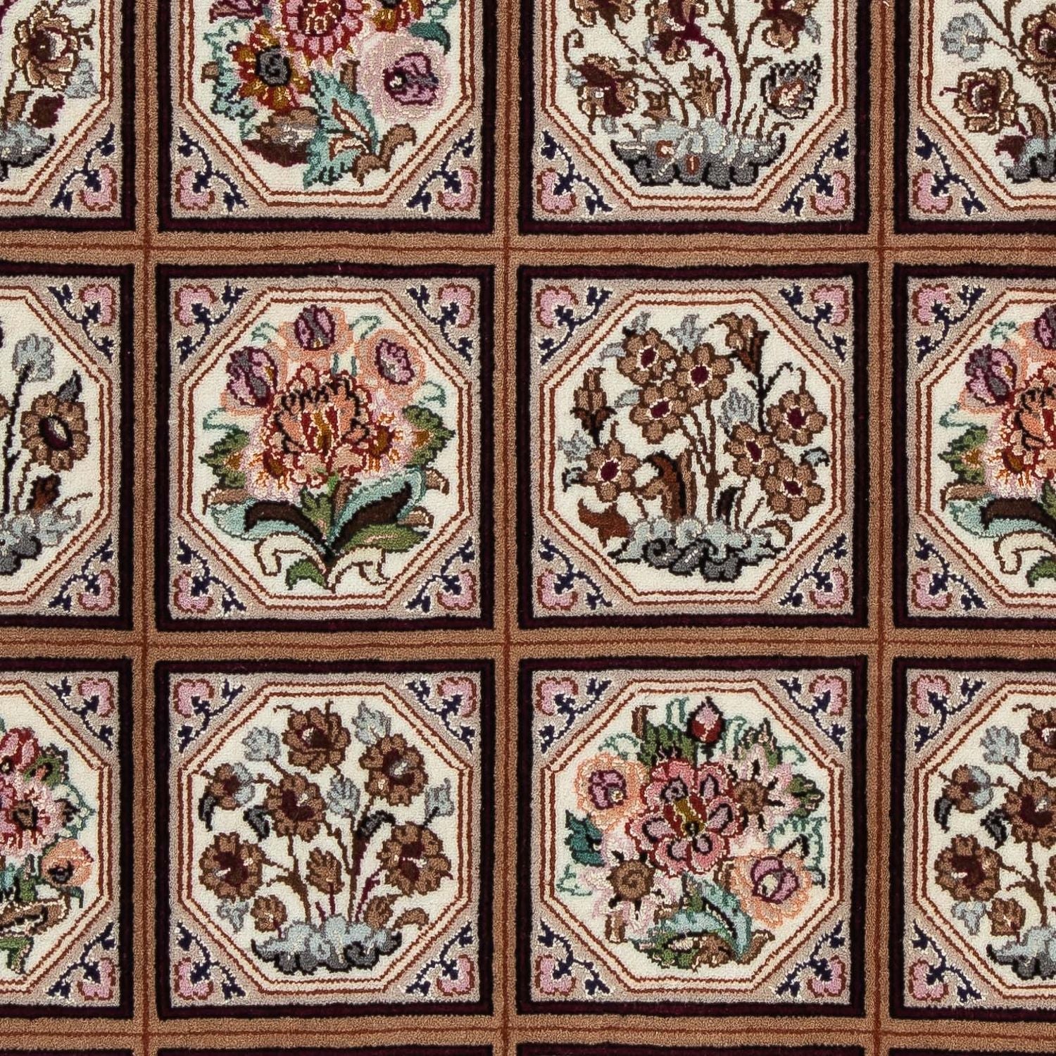 Tappeto Persero - Isfahan - Premio - 103 x 70 cm - marrone chiaro