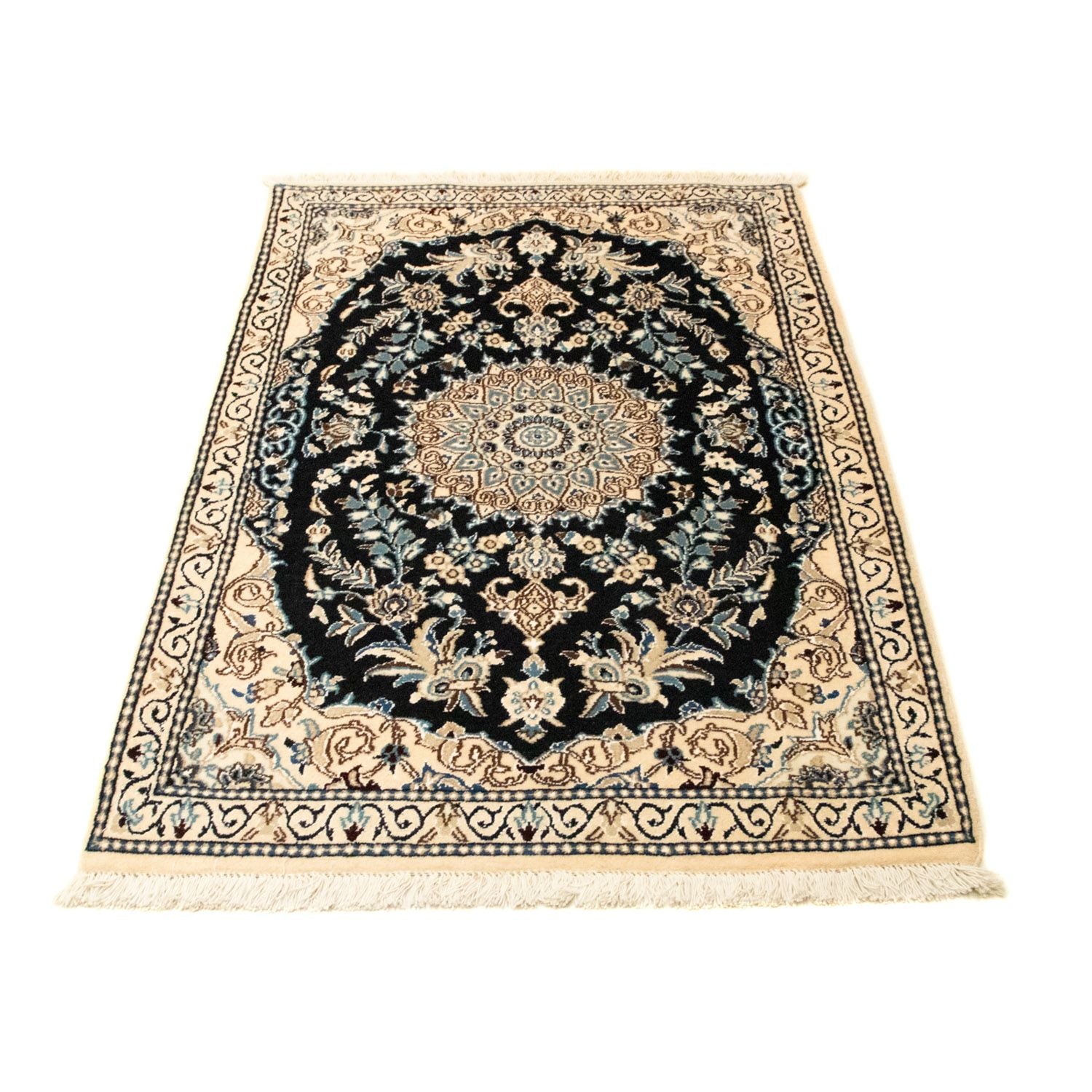 Tappeto Persero - Nain - Reale - 133 x 83 cm - blu scuro
