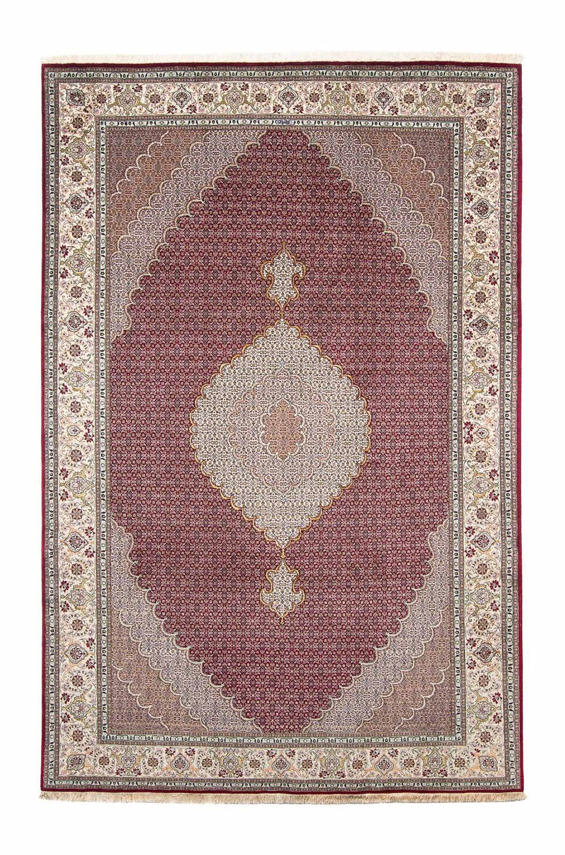 Tappeto Persero - Tabriz - 297 x 203 cm - rosso scuro
