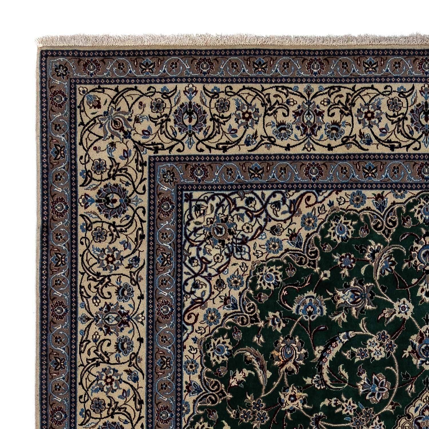 Tappeto Persero - Nain - Reale - 354 x 245 cm - verde scuro