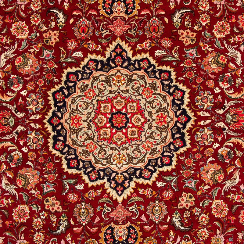 Tappeto Persero - Tabriz - Reale - 303 x 209 cm - rosso scuro