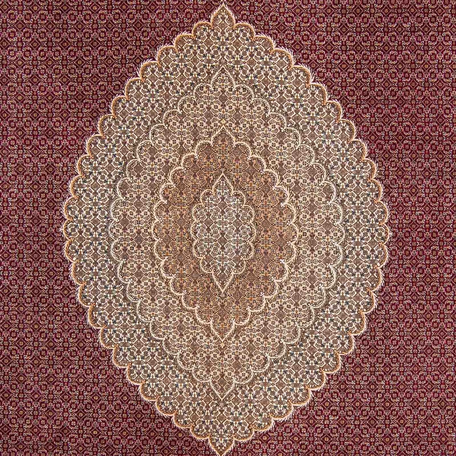 Tappeto Persero - Tabriz - 351 x 254 cm - rosso scuro