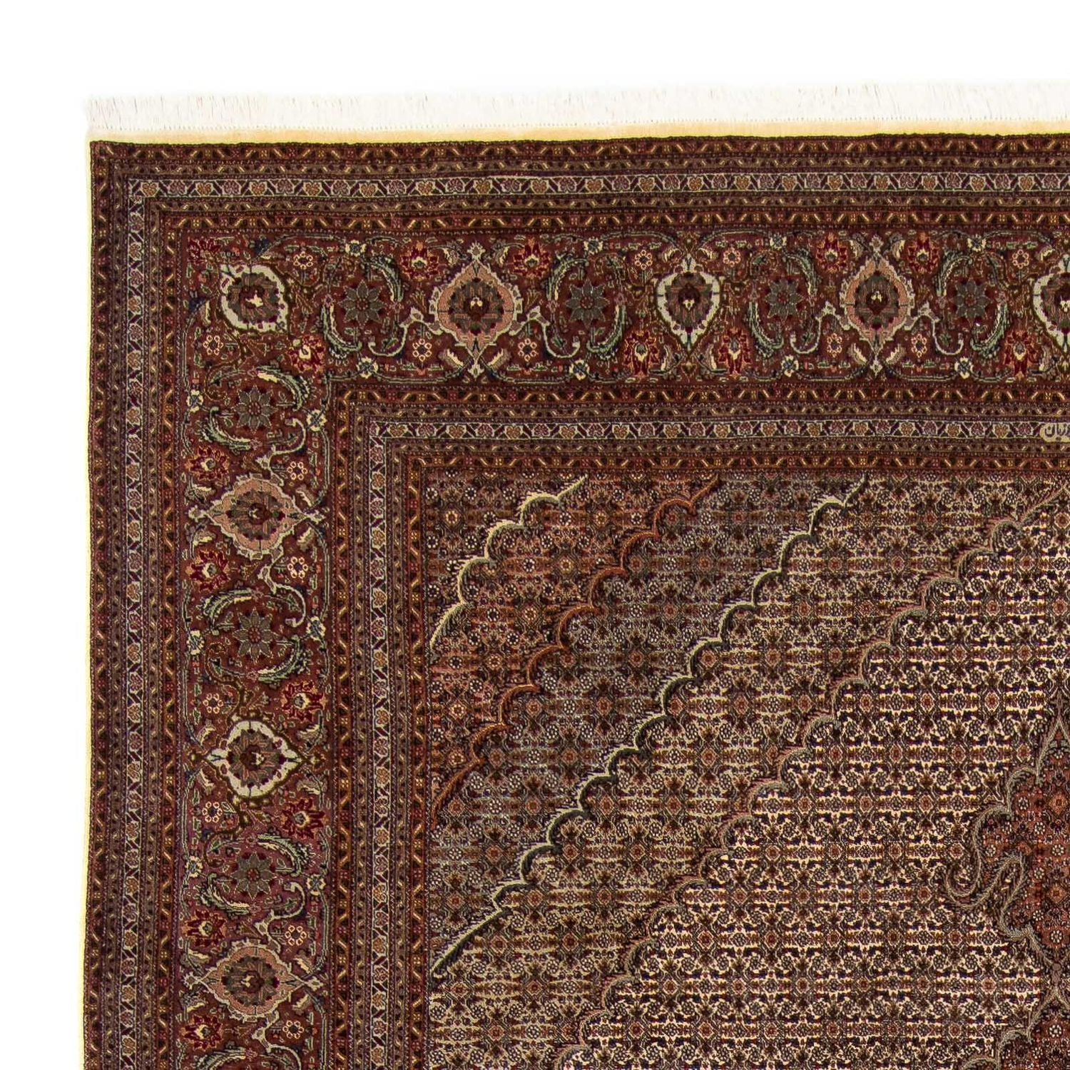 Tappeto Persero - Tabriz - 353 x 245 cm - marrone