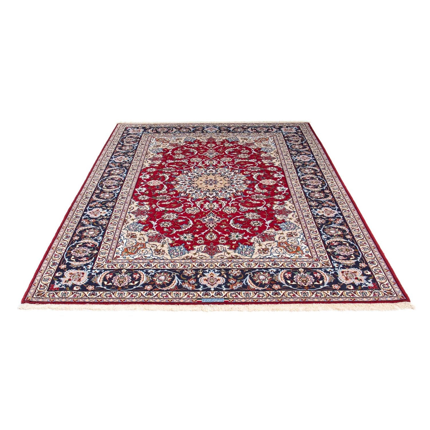 Tappeto Persero - Isfahan - Premio - 227 x 164 cm - rosso scuro