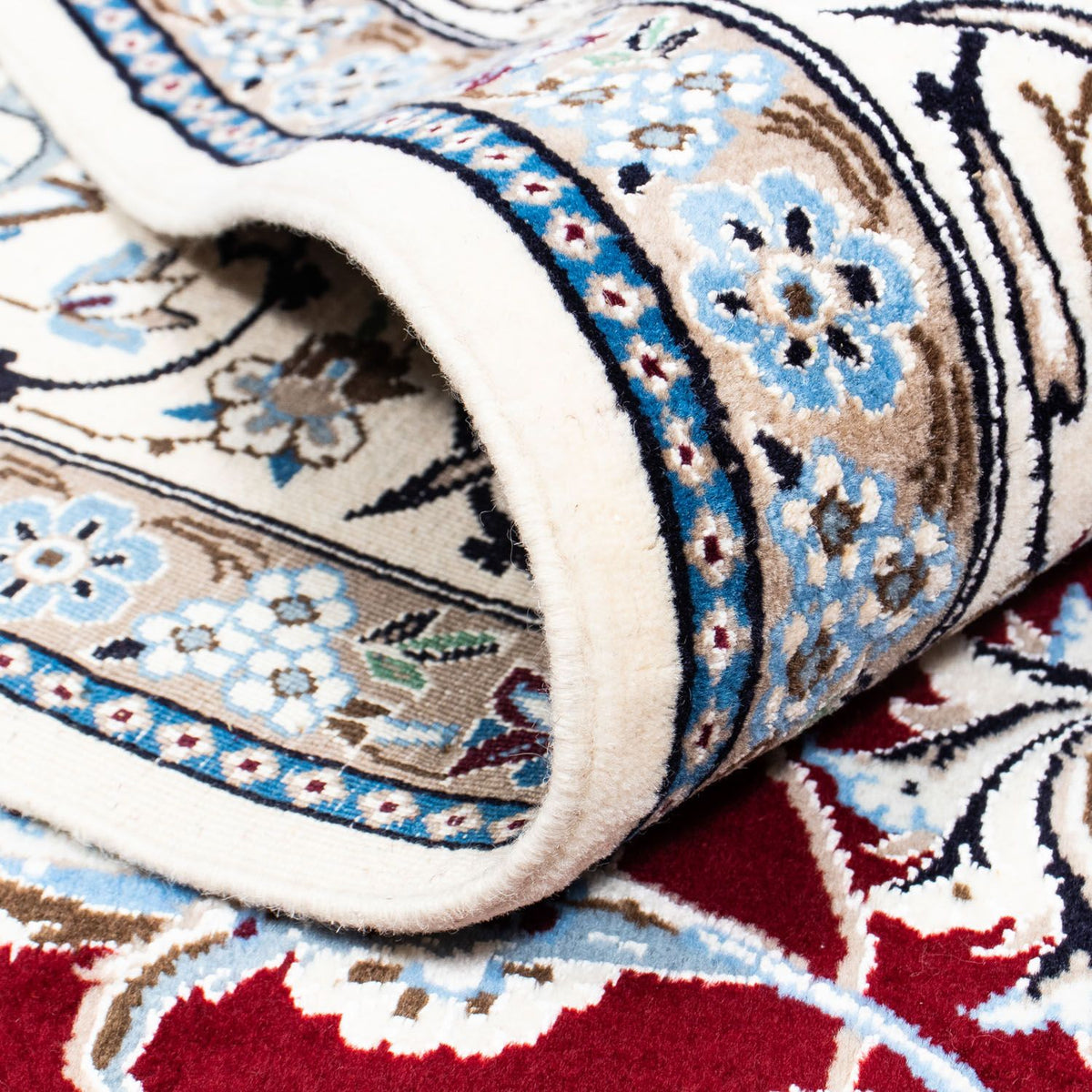 Tappeto Persero - Nain - Reale - 288 x 202 cm - rosso scuro