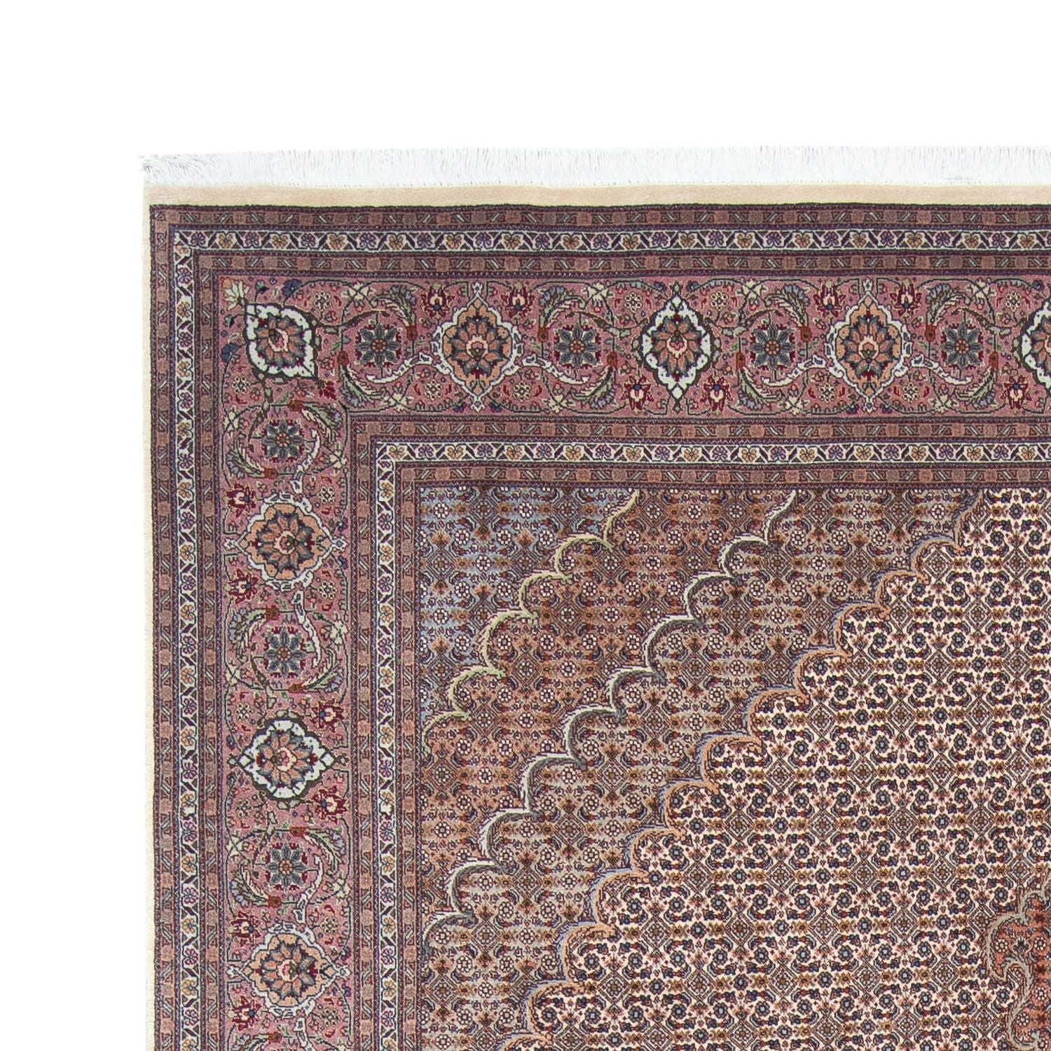Tappeto Persero - Tabriz - 307 x 197 cm - marrone chiaro