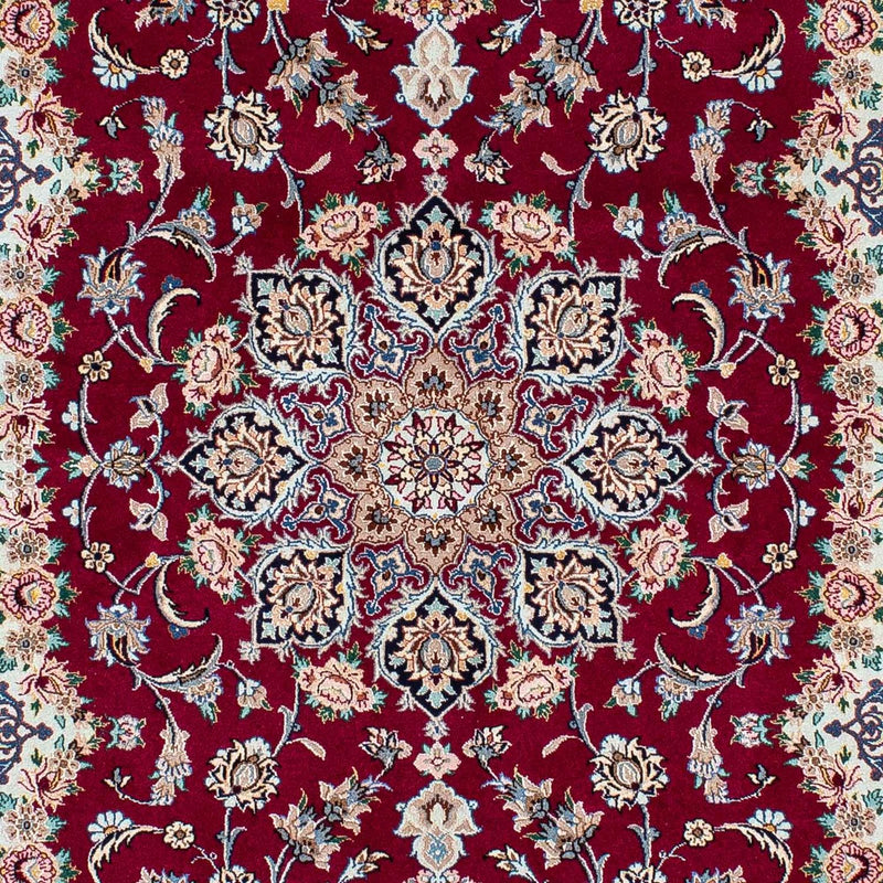 Tappeto Persero - Isfahan - Premio - 194 x 131 cm - rosso