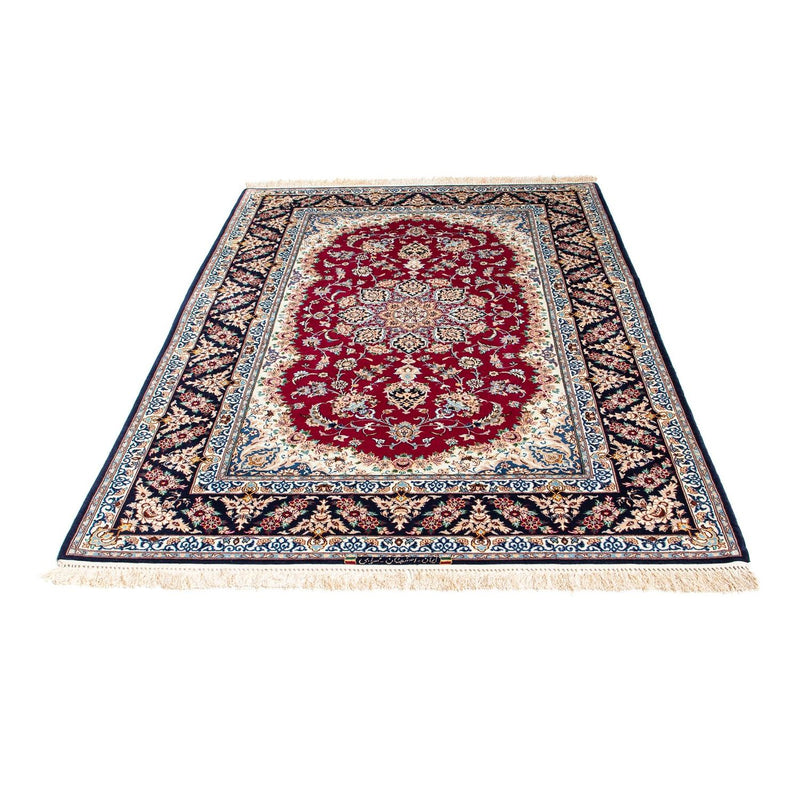 Tappeto Persero - Isfahan - Premio - 194 x 131 cm - rosso
