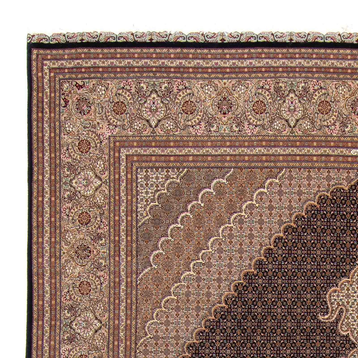 Tappeto Persero - Tabriz - 354 x 253 cm - marrone chiaro