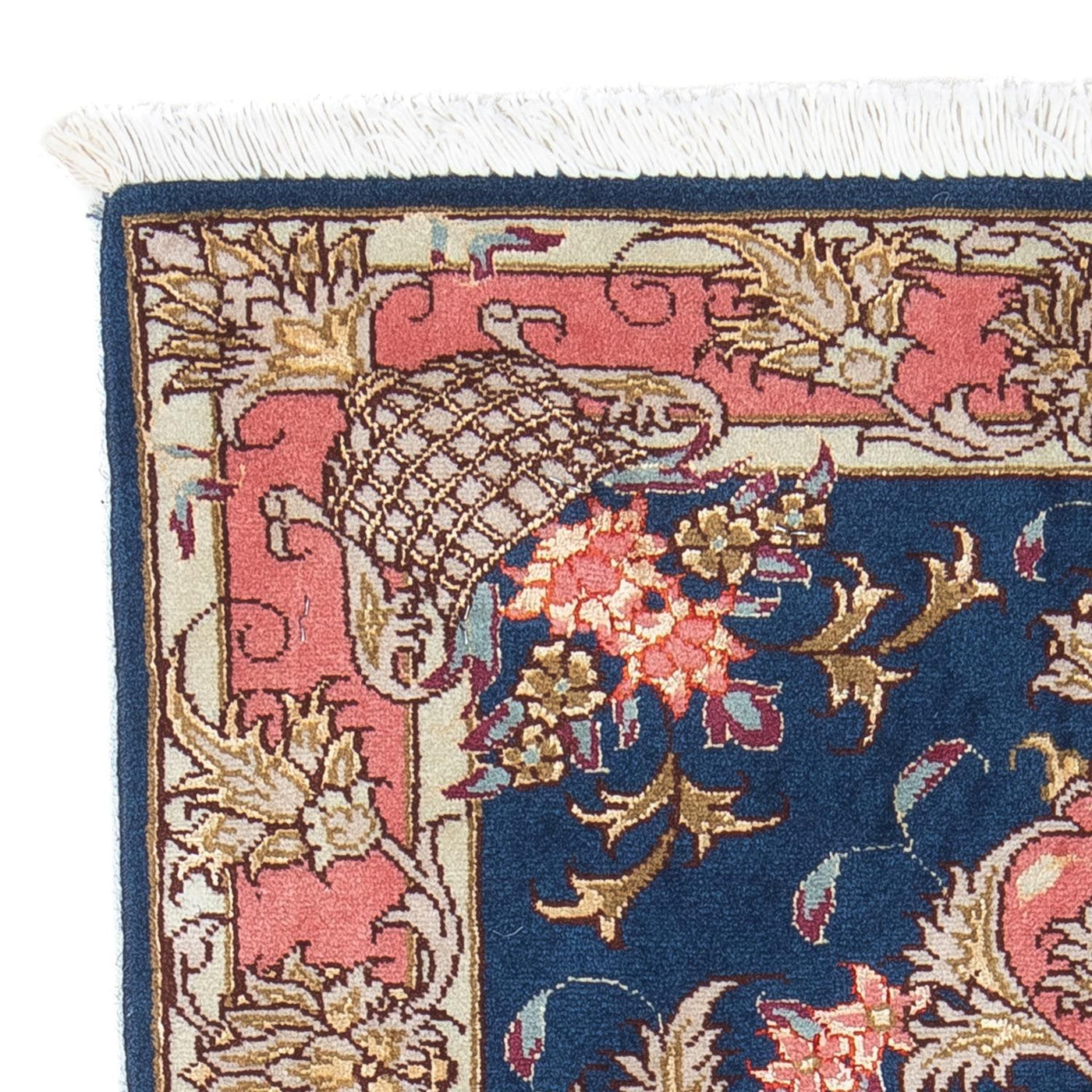 Tappeto Persero - Tabriz - Reale - 82 x 58 cm - blu scuro