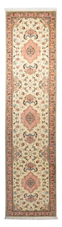 Tappeto corsia Tappeto Persero - Tabriz - Reale - 300 x 74 cm - beige
