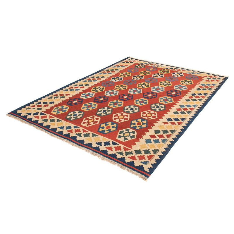 Tappeto Kelim - Orientale - 212 x 152 cm - rosso scuro