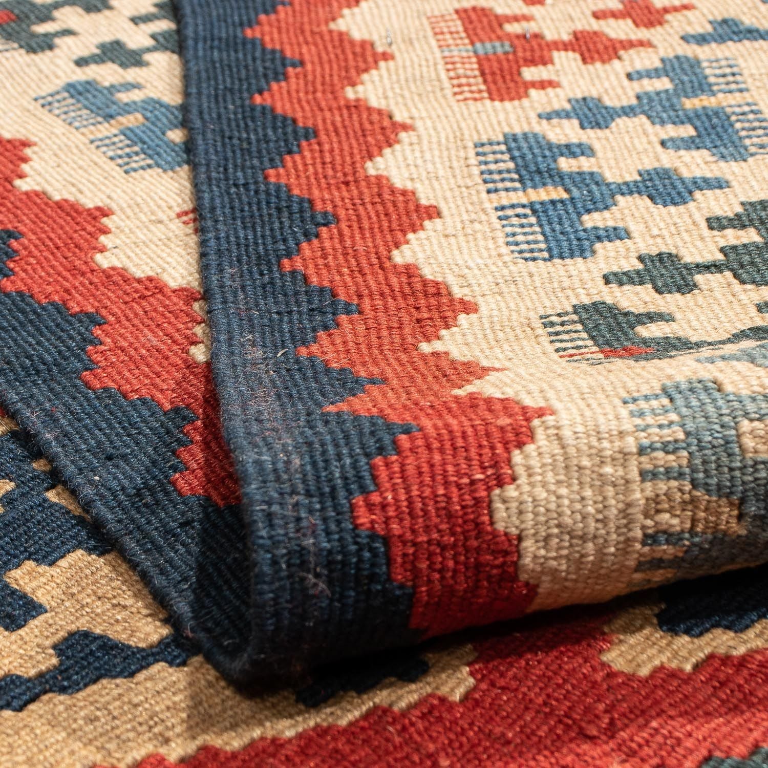 Tappeto Kelim - Orientale - 209 x 154 cm - rosso scuro
