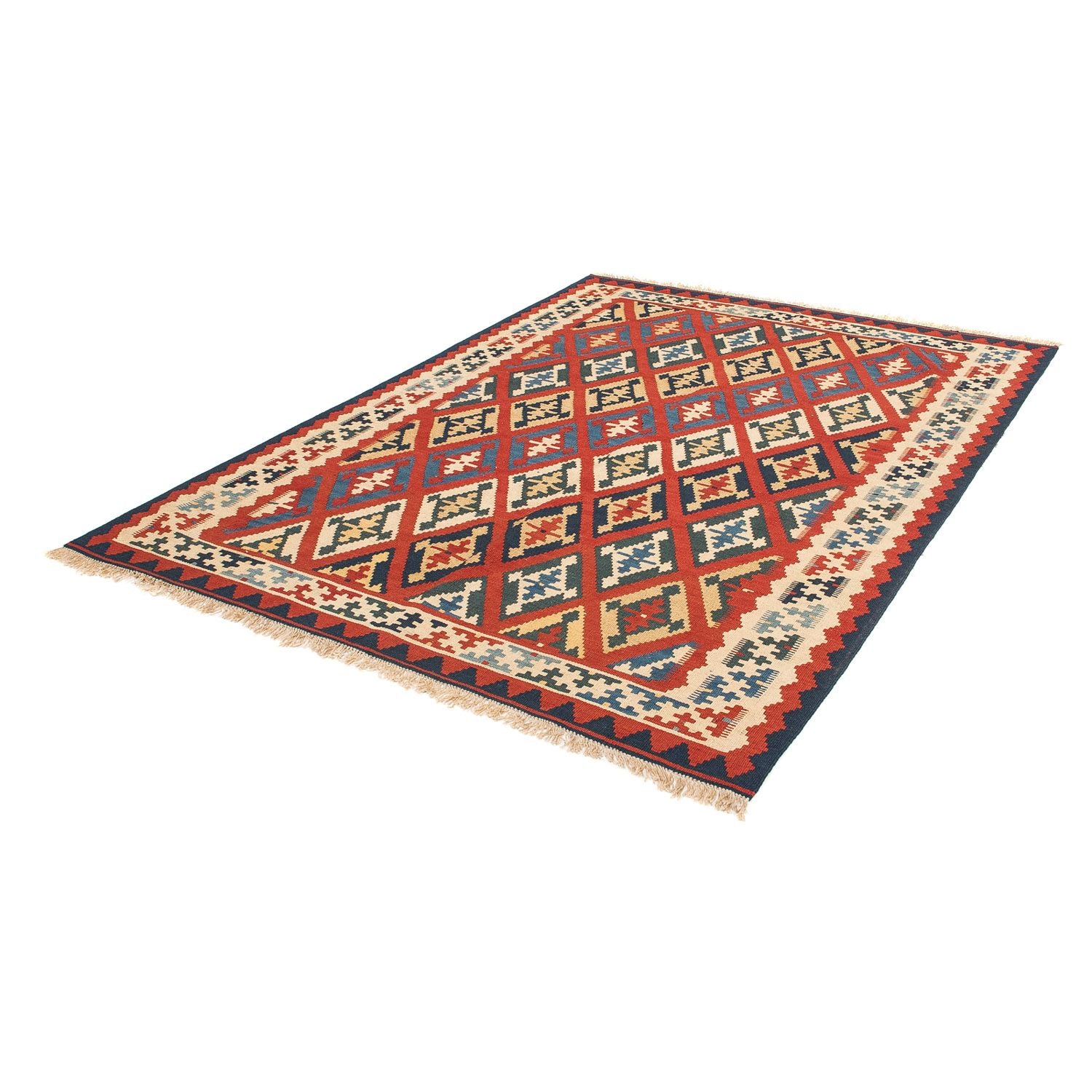 Tappeto Kelim - Orientale - 209 x 154 cm - rosso scuro