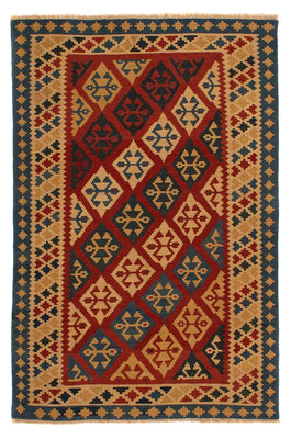 Tappeto Kelim - Orientale - 217 x 142 cm - rosso scuro
