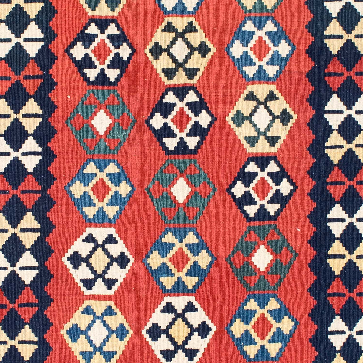 Tappeto Kelim - Orientale - 195 x 156 cm - rosso