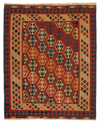 Tappeto Kelim - Orientale - 181 x 155 cm - rosso scuro