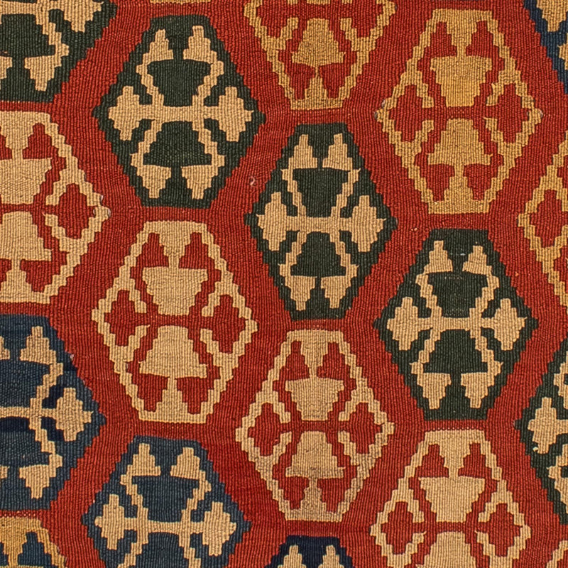 Tappeto Kelim - Orientale - 181 x 155 cm - rosso scuro