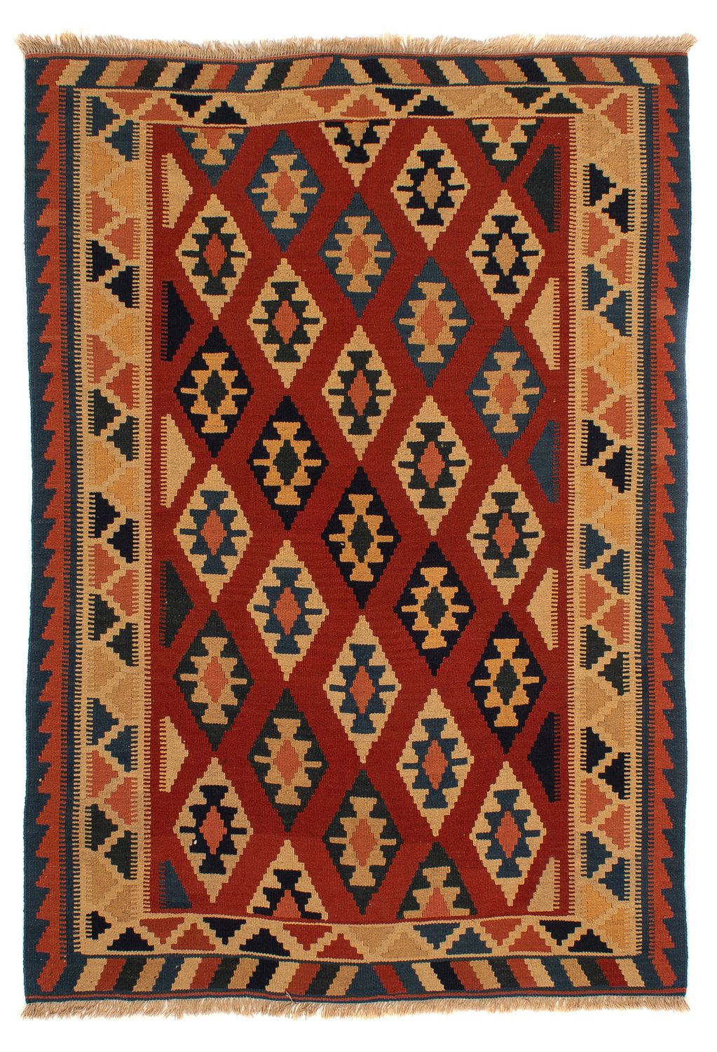 Tappeto Kelim - Orientale - 200 x 153 cm - ruggine