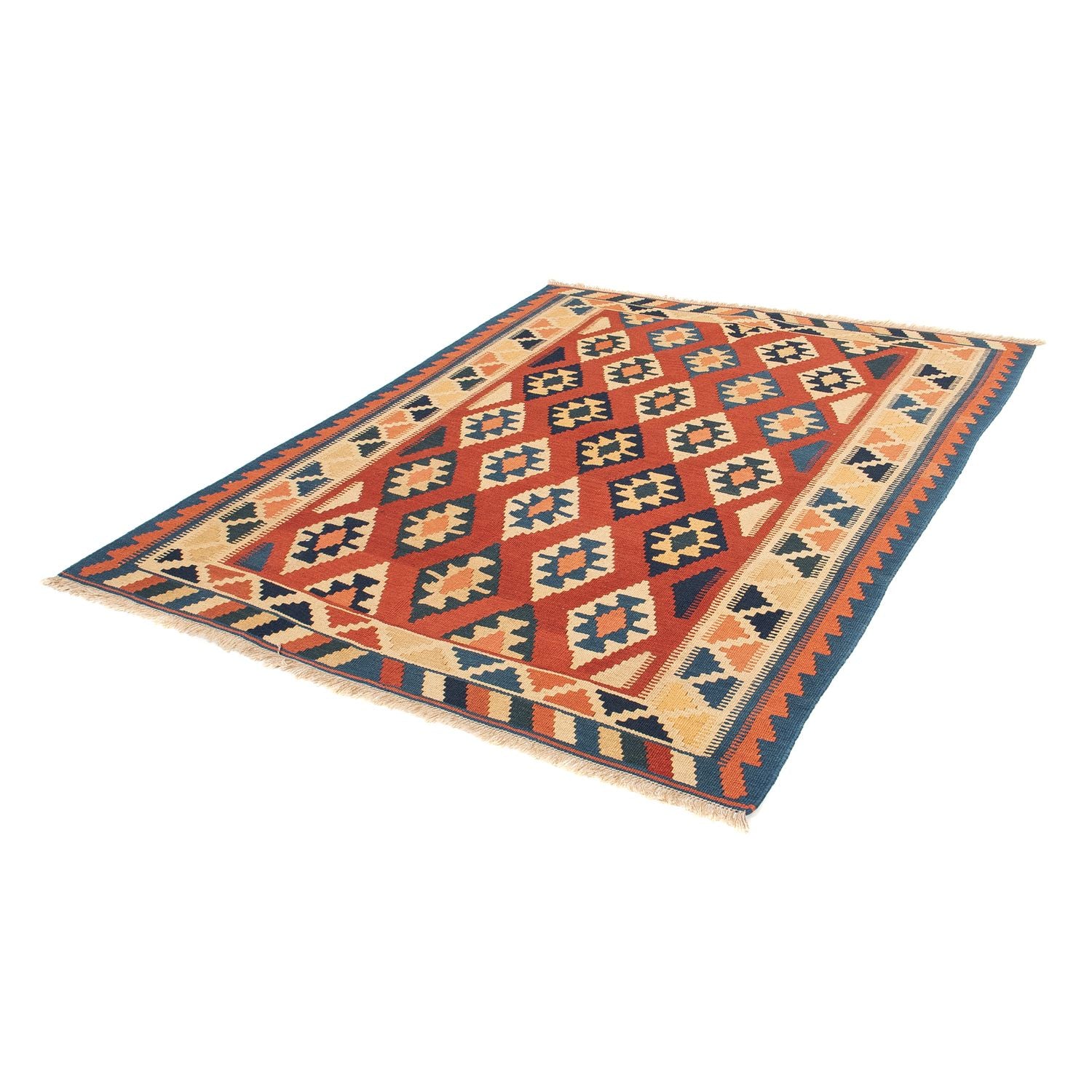 Tappeto Kelim - Orientale - 200 x 153 cm - ruggine