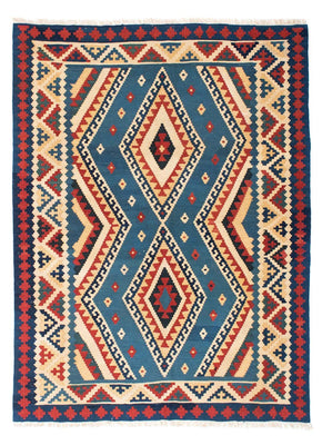 Tappeto Kelim - Orientale - 193 x 152 cm - blu