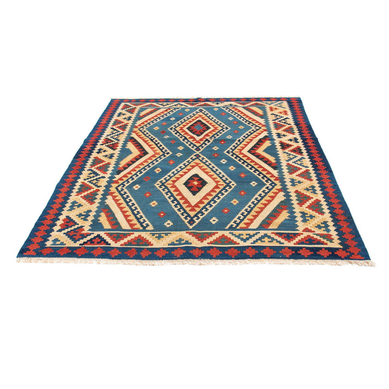 Tappeto Kelim - Orientale - 193 x 152 cm - blu