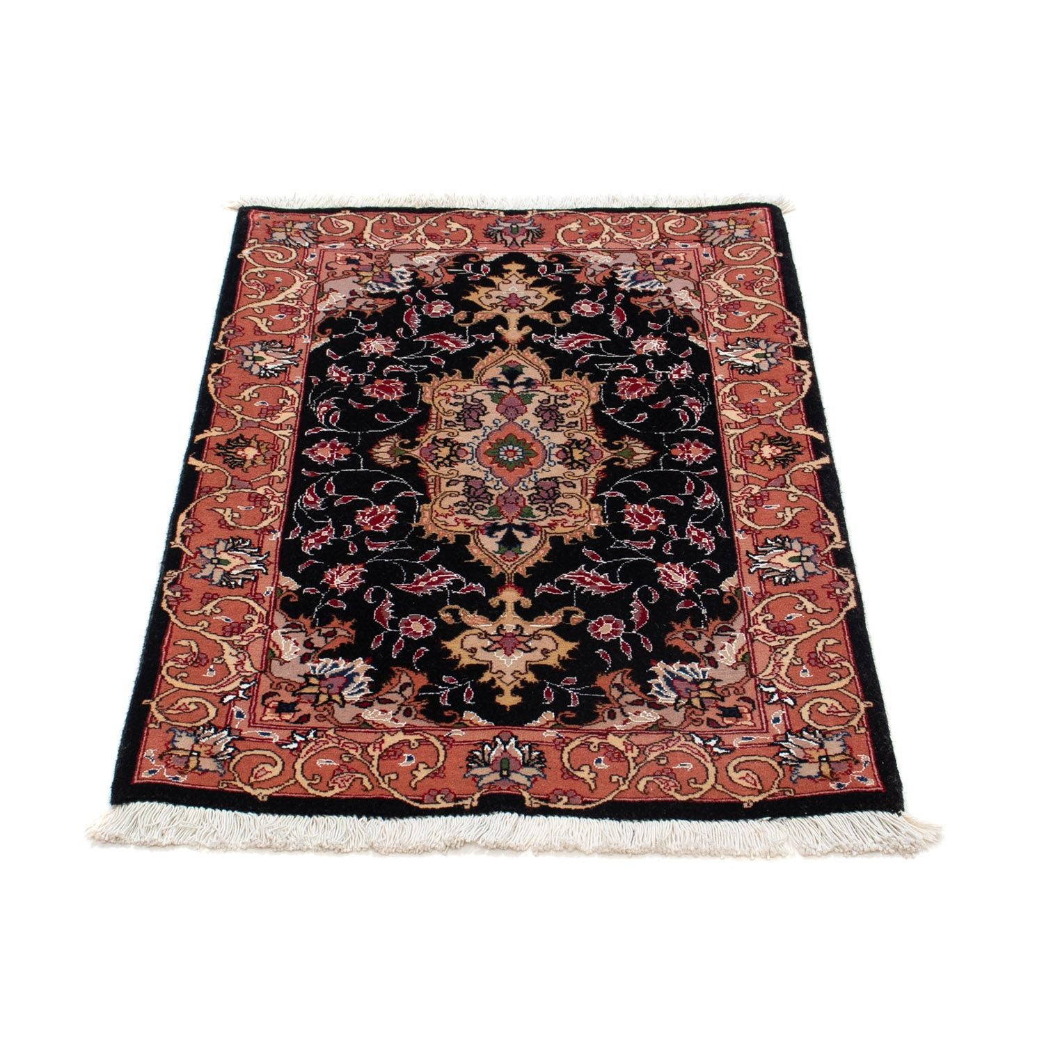 Tappeto Persero - Tabriz - Reale - 91 x 61 cm - blu scuro