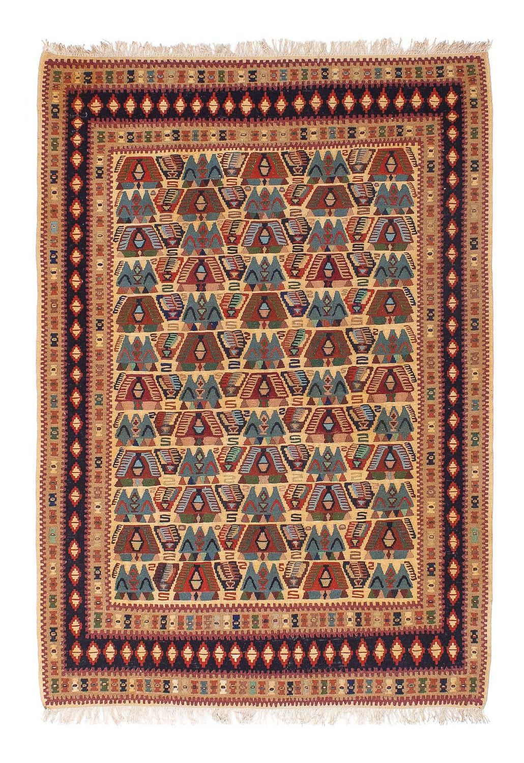 Tappeto Kelim - Orientale - 158 x 108 cm - marrone chiaro