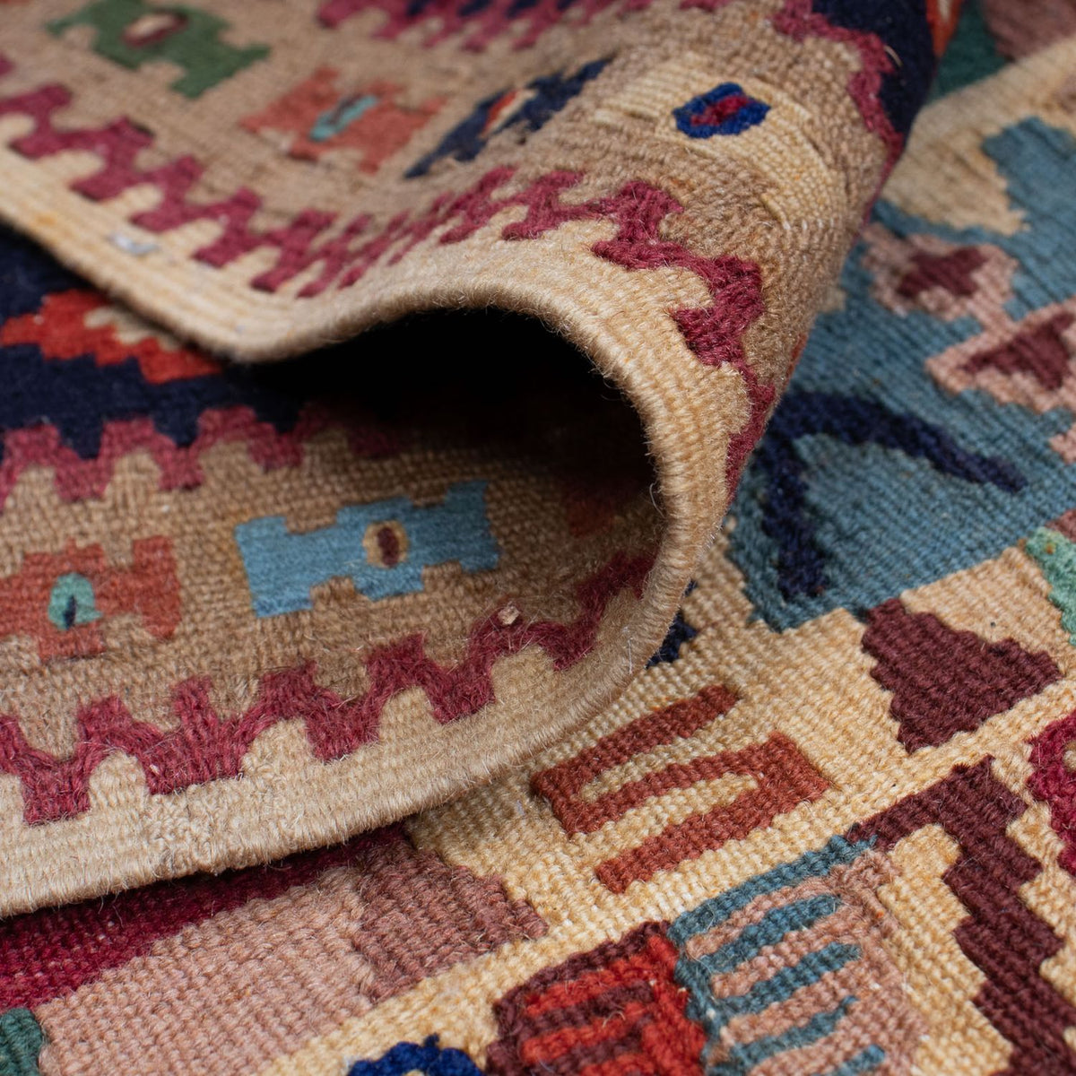 Tappeto Kelim - Orientale - 158 x 108 cm - marrone chiaro