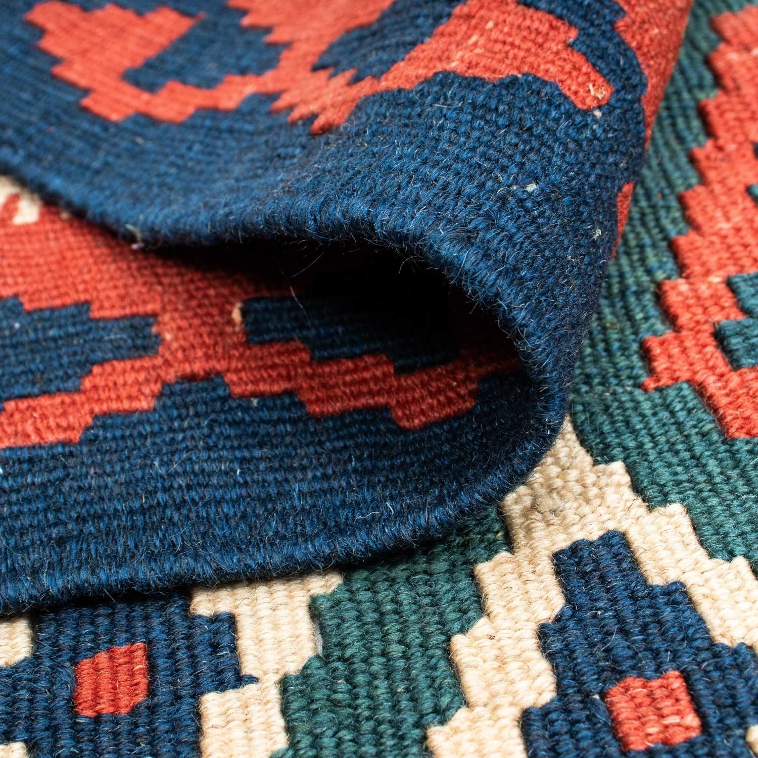 Tappeto Kelim - Orientale - 193 x 131 cm - blu