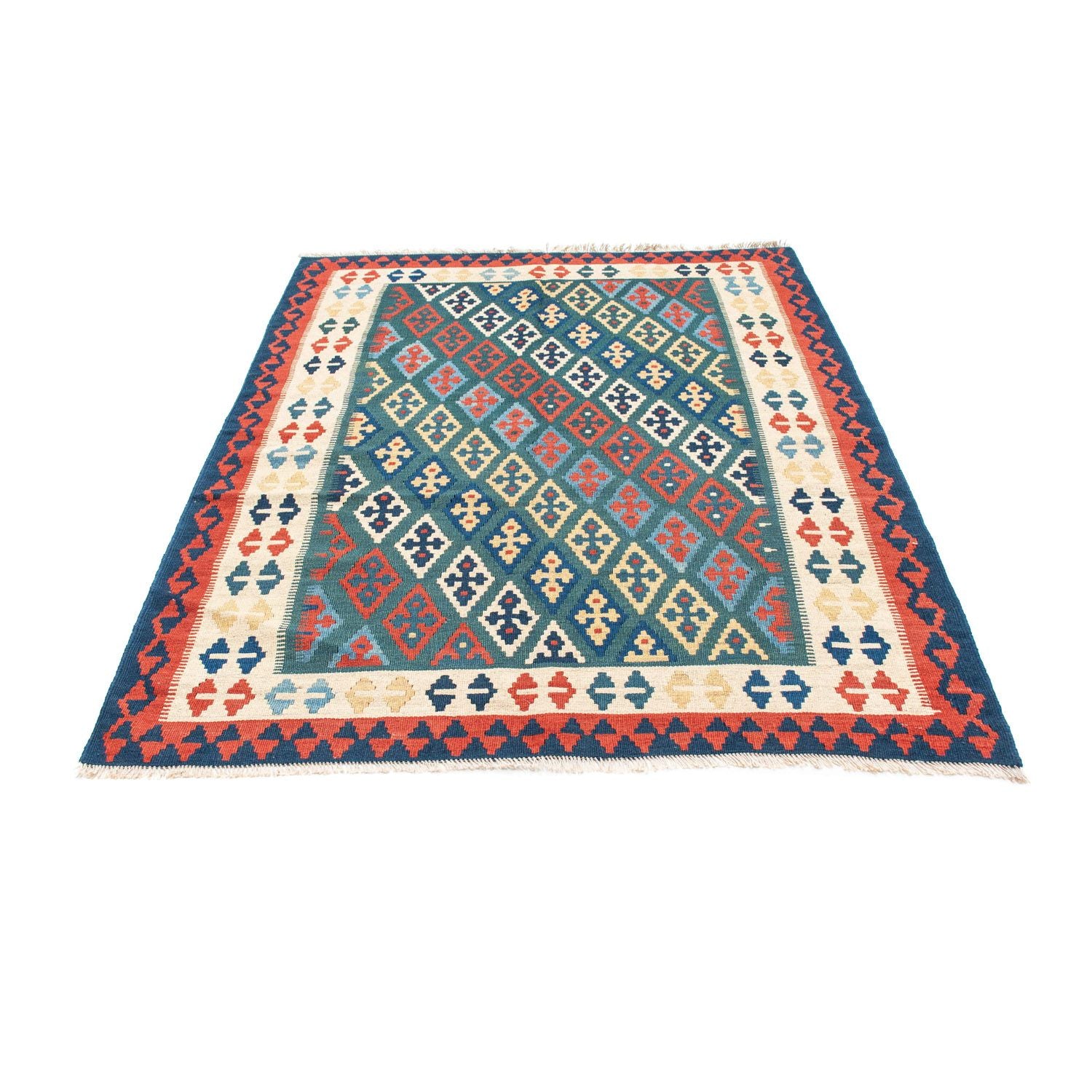 Tappeto Kelim - Orientale - 193 x 131 cm - blu