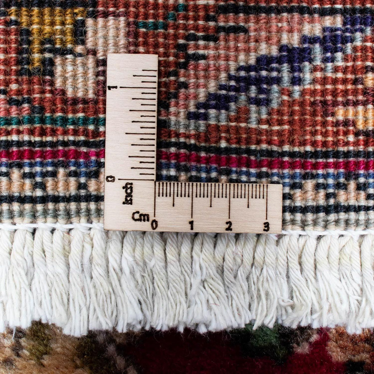 Tappeto corsia Tappeto Persero - Tabriz - 385 x 90 cm - rosso scuro