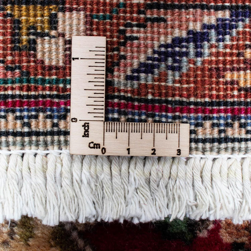 Tappeto corsia Tappeto Persero - Tabriz - 385 x 90 cm - rosso scuro