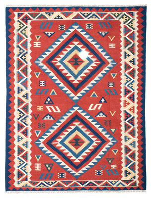 Tappeto Kelim - Orientale - 213 x 160 cm - rosso