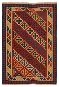 Tappeto Kelim - Orientale - 220 x 151 cm - rosso scuro