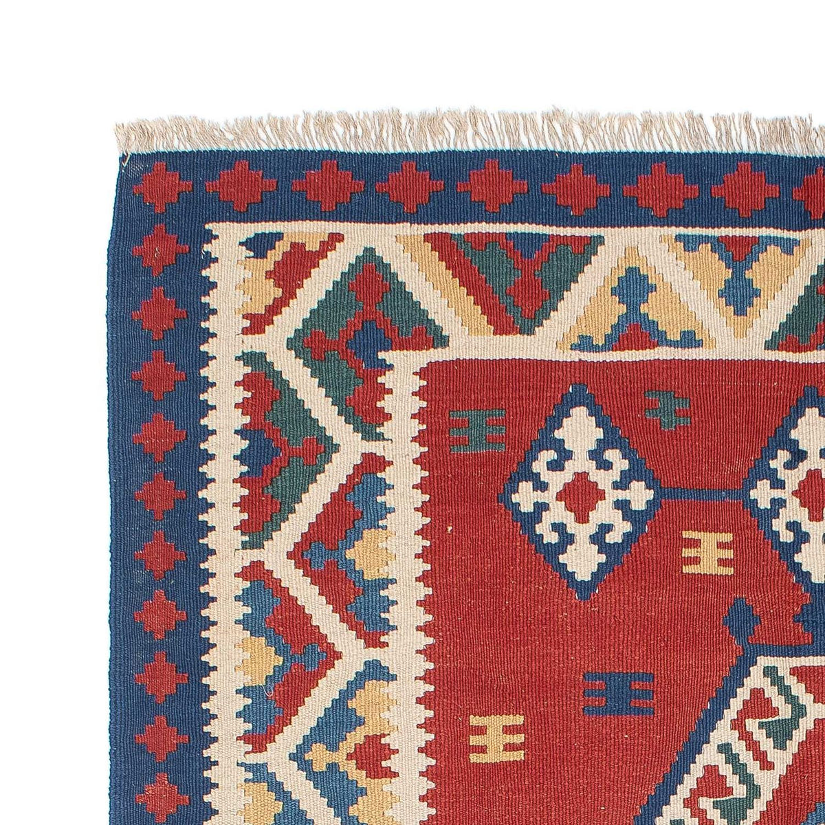 Tappeto Kelim - Orientale - 222 x 146 cm - rosso scuro