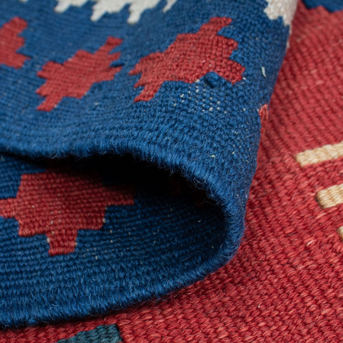 Tappeto Kelim - Orientale - 222 x 146 cm - rosso scuro