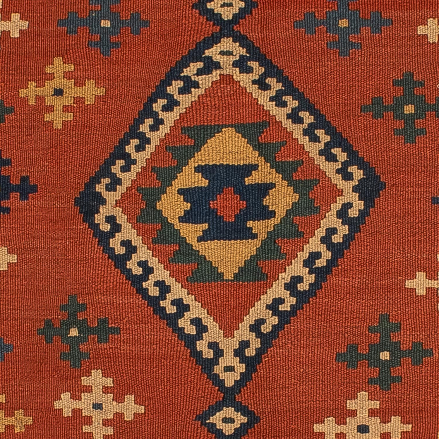 Tappeto Kelim - Orientale - 198 x 138 cm - rosso scuro